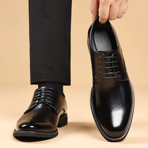 Men's Leather Casual Shoes for Formal Dress and Work Occasions